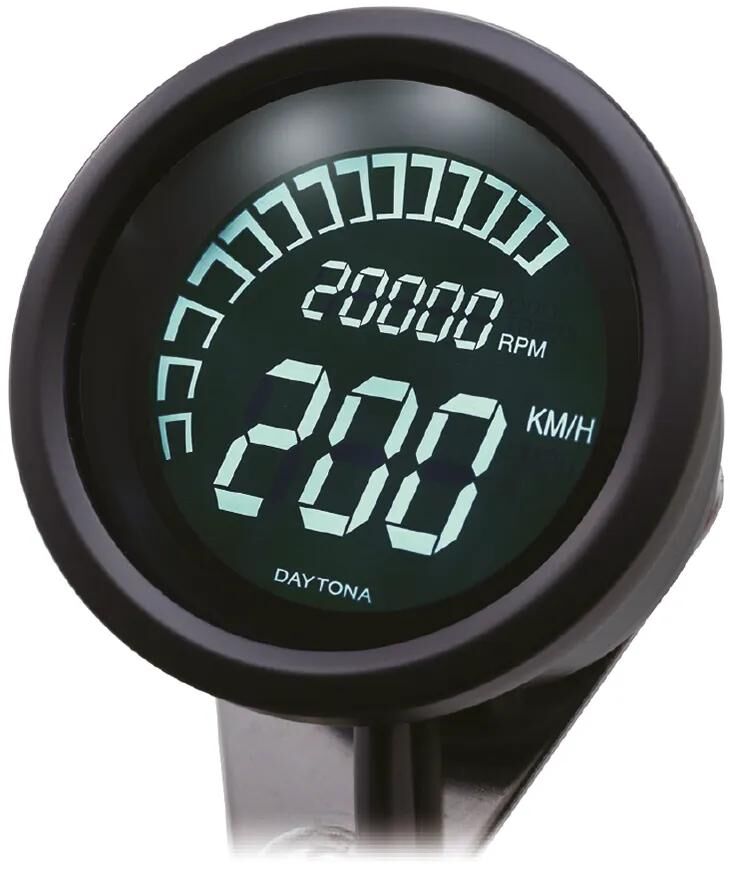 Daytona snelheidsmeter velona 60 dark twin speedometer velona twin s 60mm 399km h