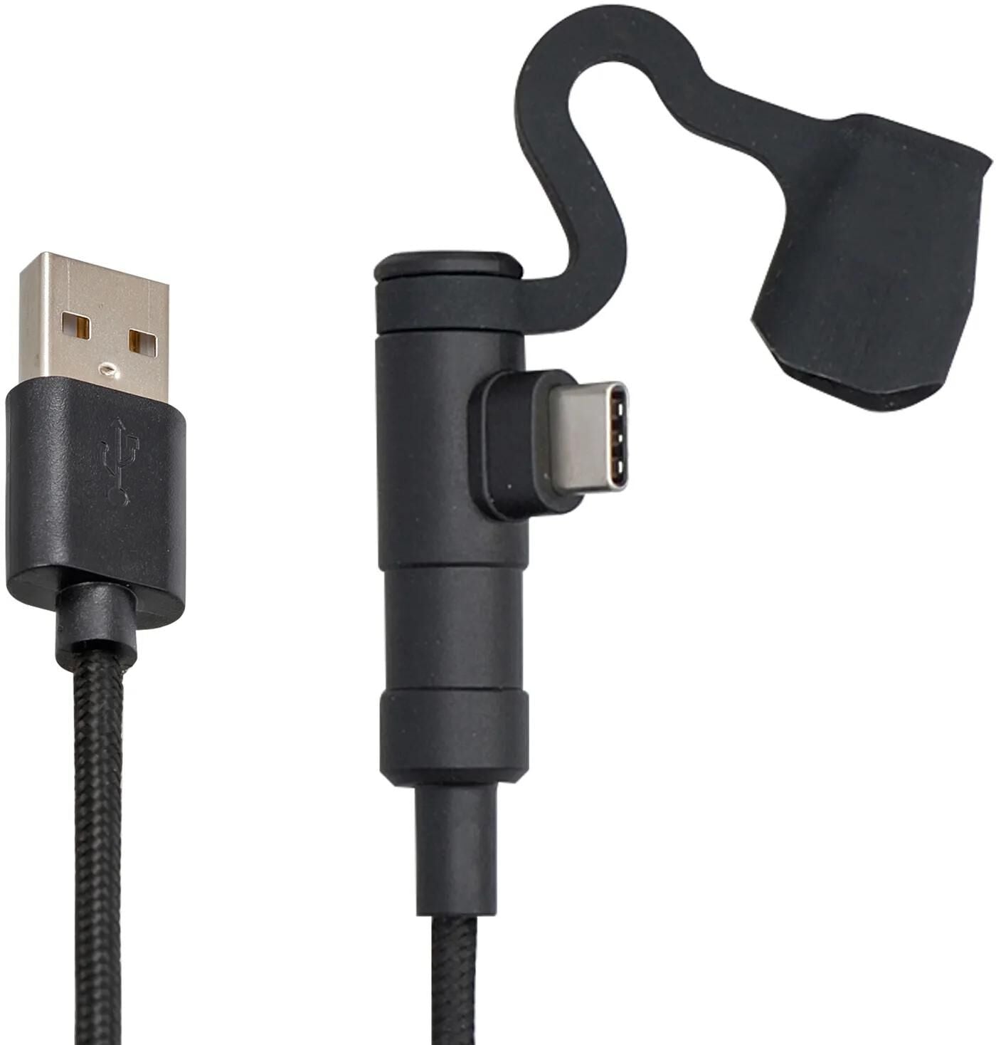 Daytona usb-ladekabel motorrad usb cable type-a to type- sw 20cm