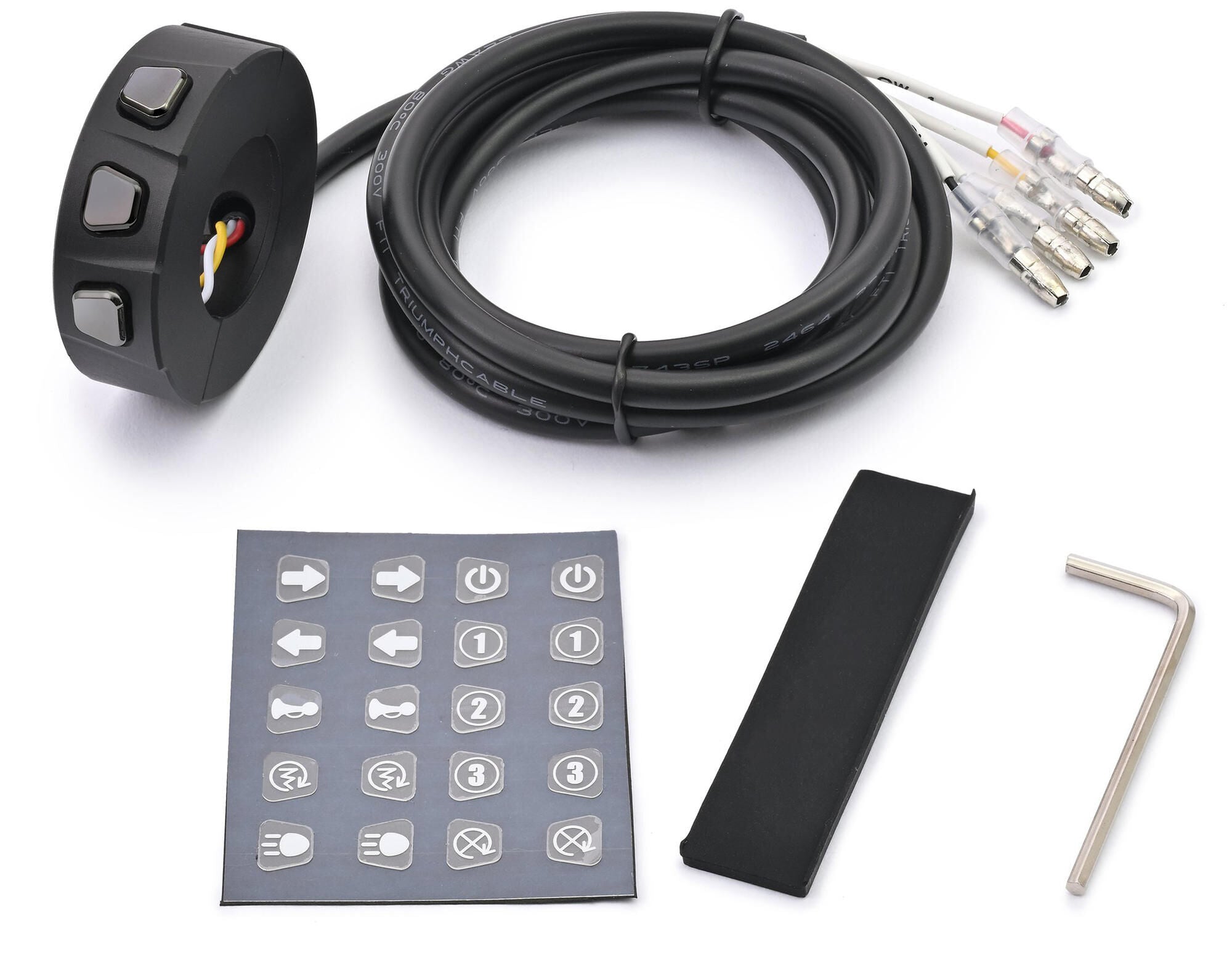 Daytona schakelaar shifter steering armature alu bw sw