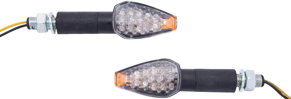 Spec-x led knipperlicht tips led turn signal ti black, long sleeve, pair