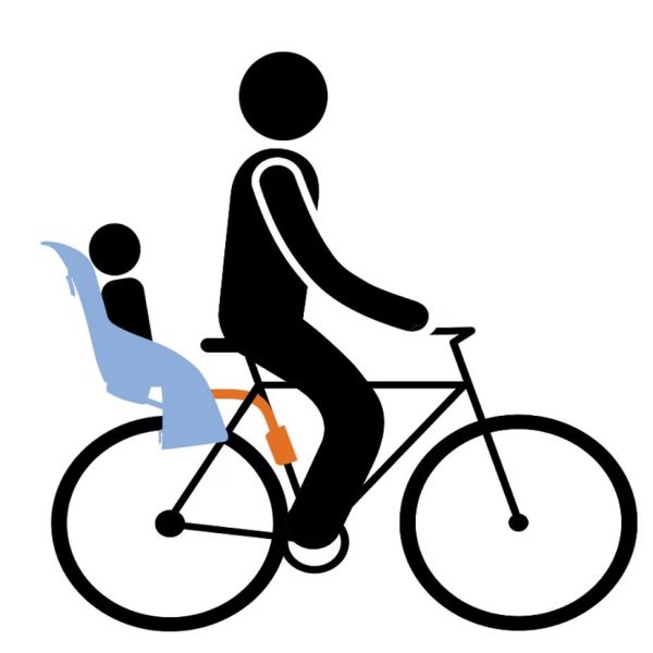 Thule ride along lite achterzitje voor framemontage - lichtgrijs