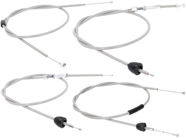 101 octane bowden kabelset bowden cable set 101.octa 4tlg grey