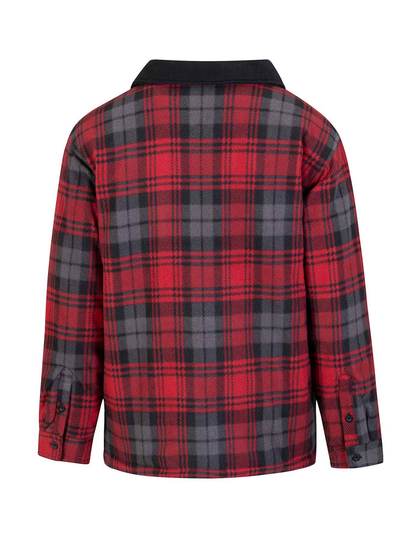 Storvik producten houthakkers fleecevest stanley thermo rood zwart 3xl
