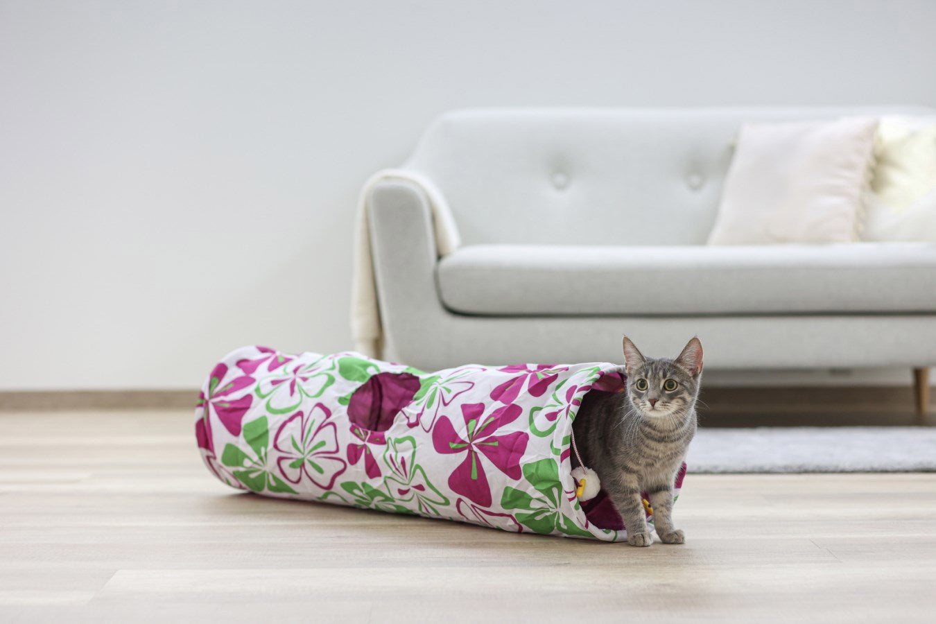 Producten ritseltunnel van nylon flower oe 25 x 90 cm