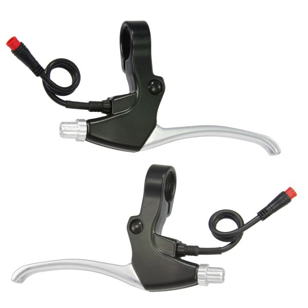 Saccon remhendelset voor e-bike met magnetische rem beslissende schakelaar. zwartzilver