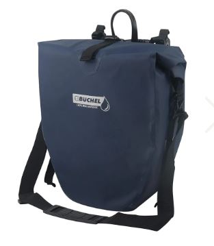 Sacoche simple Büchel 100% étanche 25,4 litres - bleu foncé