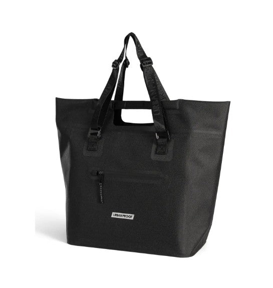 Urbanproof urban proof knox fietstas shopper 25l – waterdicht – reflecterend – rpet – zwart – e-bike ready