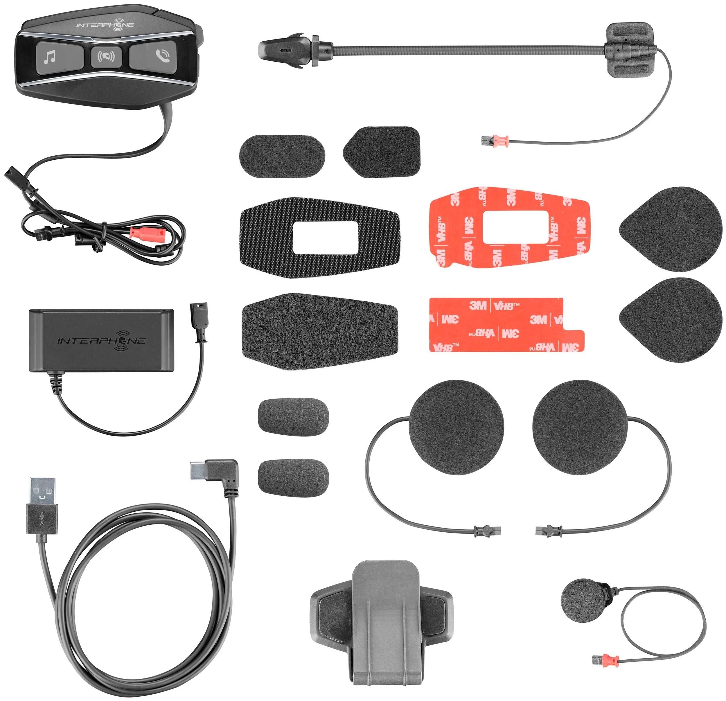 Interphone helmkommunikationssystem u-com 16 com. system helmet u-com16 singlekit