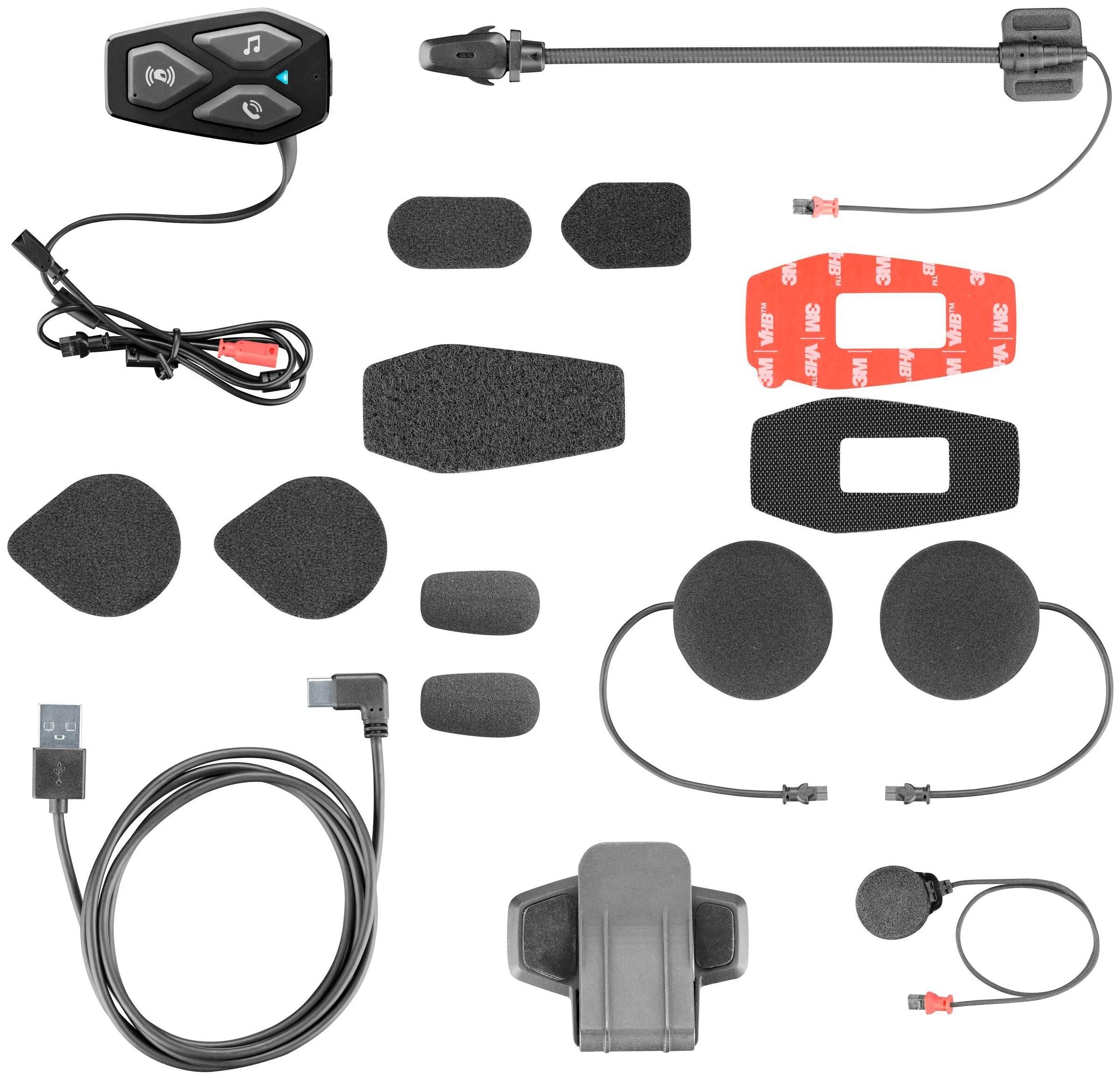 Interphone helmkommunikationssystem u-com 3 com. system u-com3 single-kit