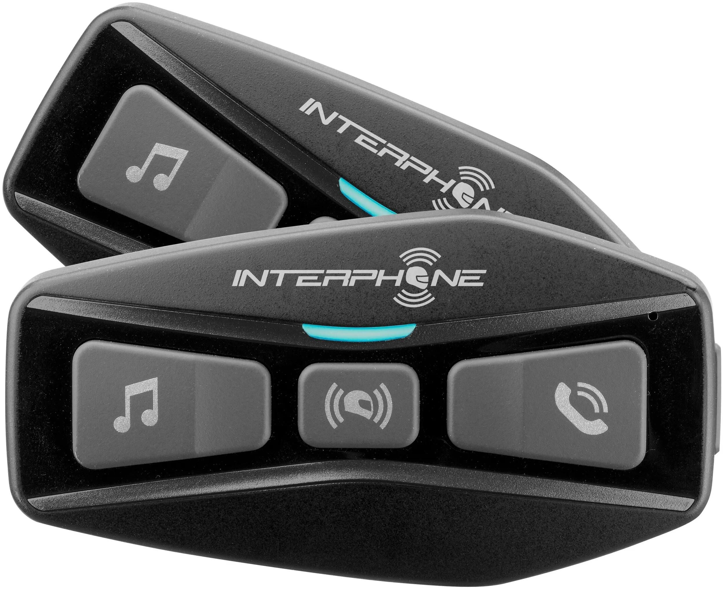 Interphone helmkommunikationssystem u-com 2 helmet com.system interp. u-com 2 double kit