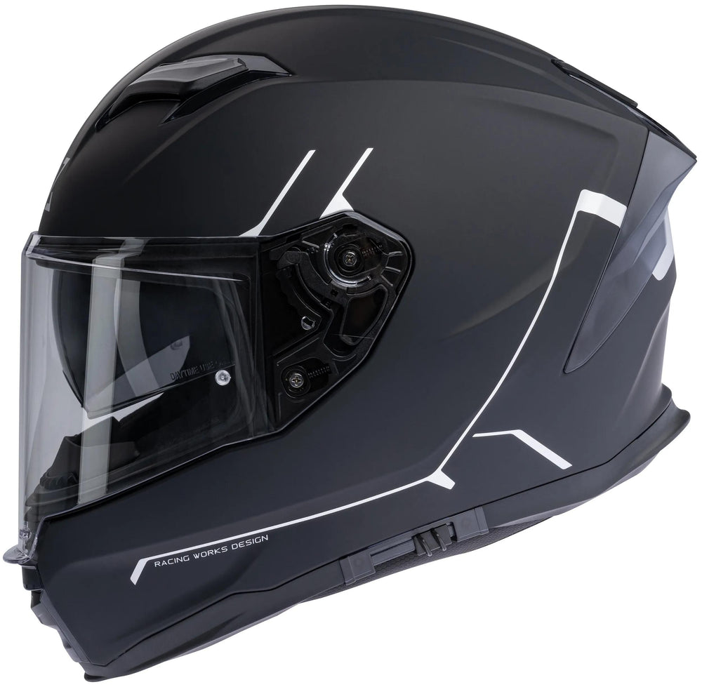 Spec-x integralhelm sx-82.03 r2 stinger helmet sx-82.03 r2 black matt grey s pin rea