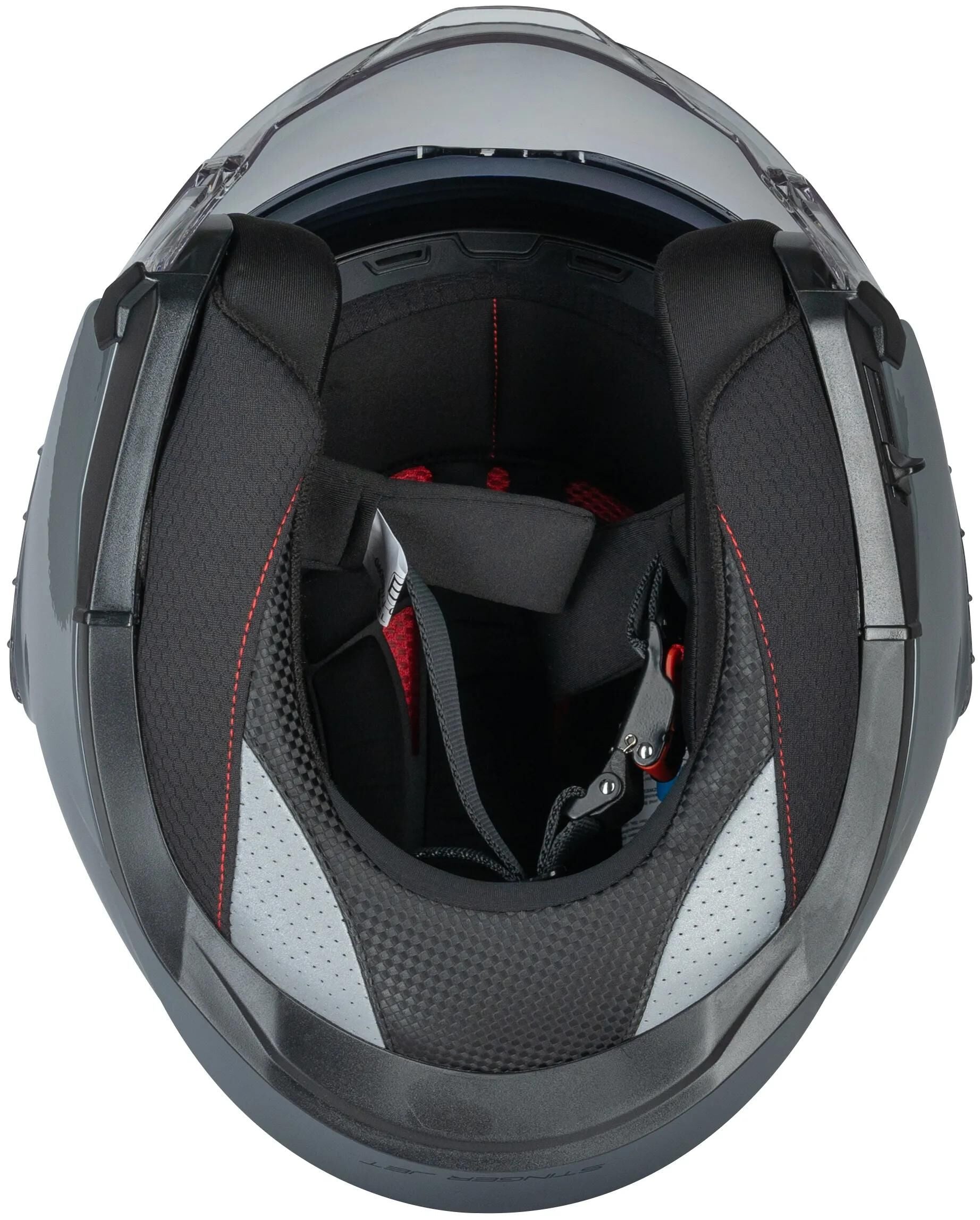Spec-x jethelm sx-22.03 stinger jet helmet sx-22.03 stinger jet xl grey