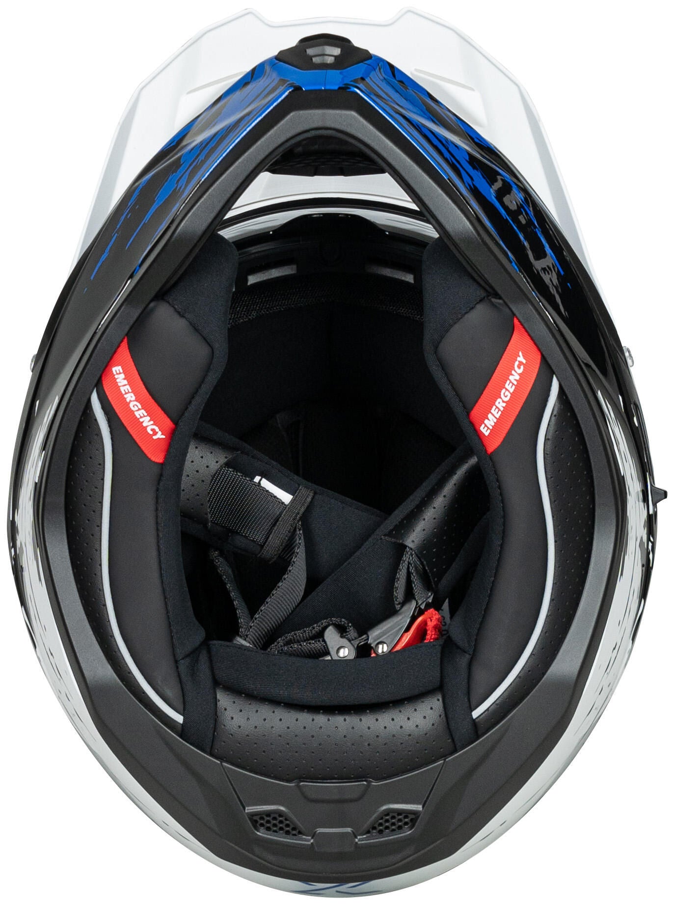 Spec-x endurohelm sx-62.01 r1 stinger adv helmet spac-x sx-62.01 r1 sting. adv xxl white blue