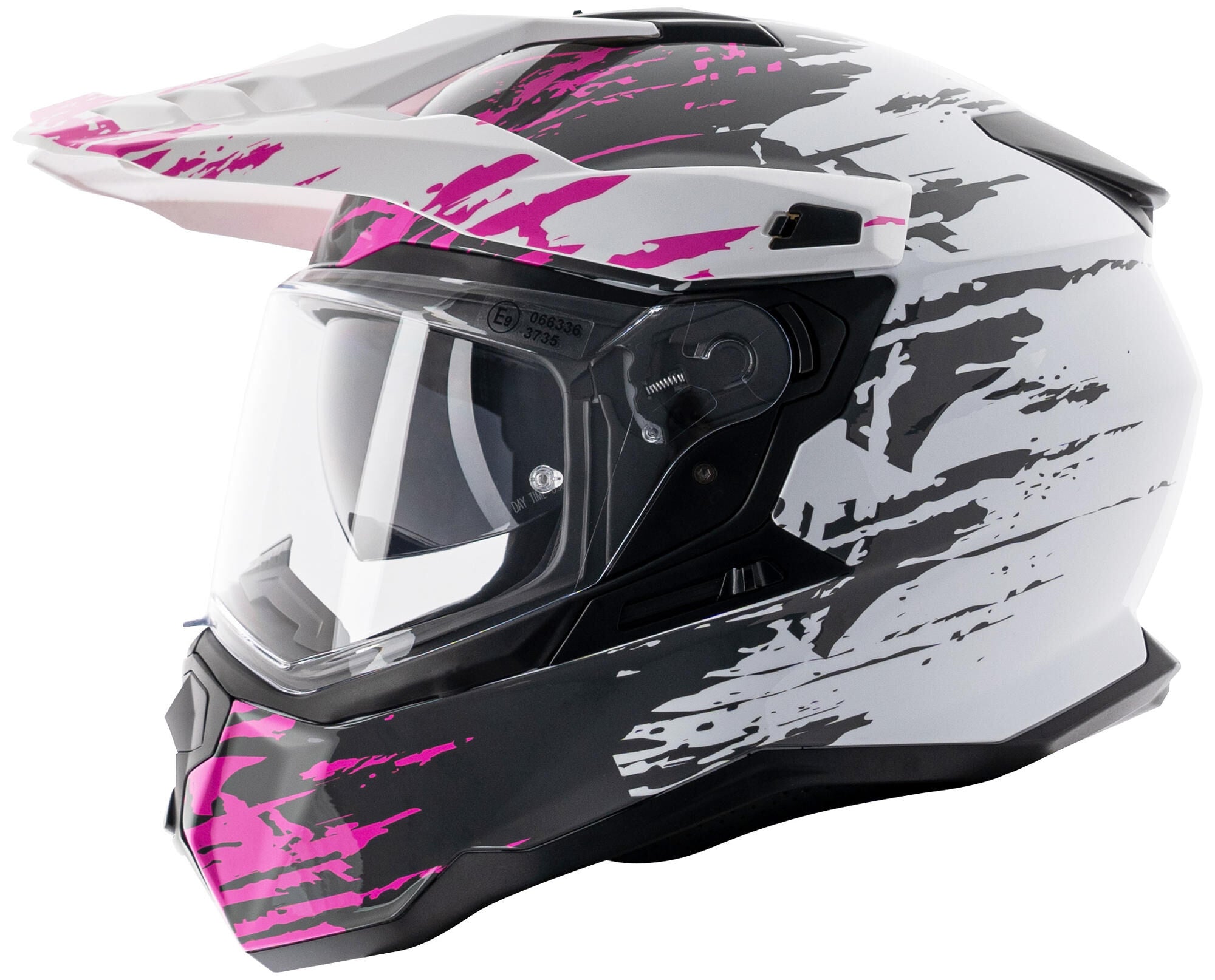 Spec-x endurohelm sx-62.01 r1 stinger adv helmet spac-x sx-62.01 r1 stinger adv xl white pink