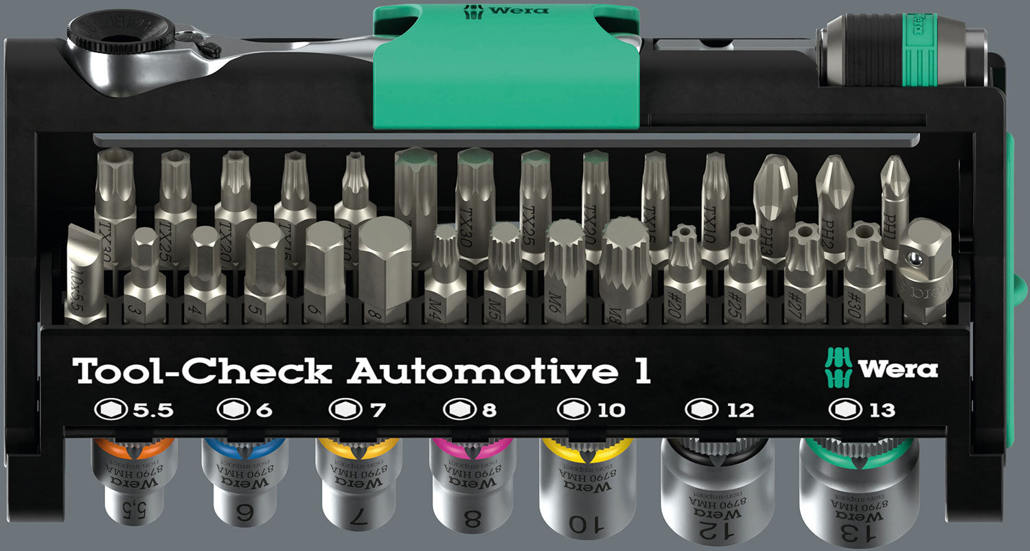 Wera tool-check automotive 1, 38 pieces