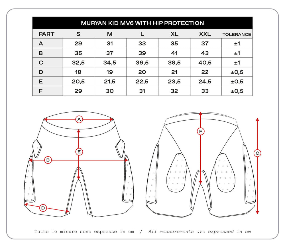 Ufo plast protector broek muryan mv6 . children's protec. trouse muryan mv6 black gr. l