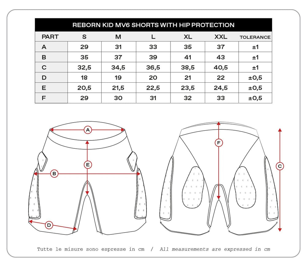 Ufo plast protektorenhose reborn mv6 children's protec. trouse reborn mv6 black gr. s