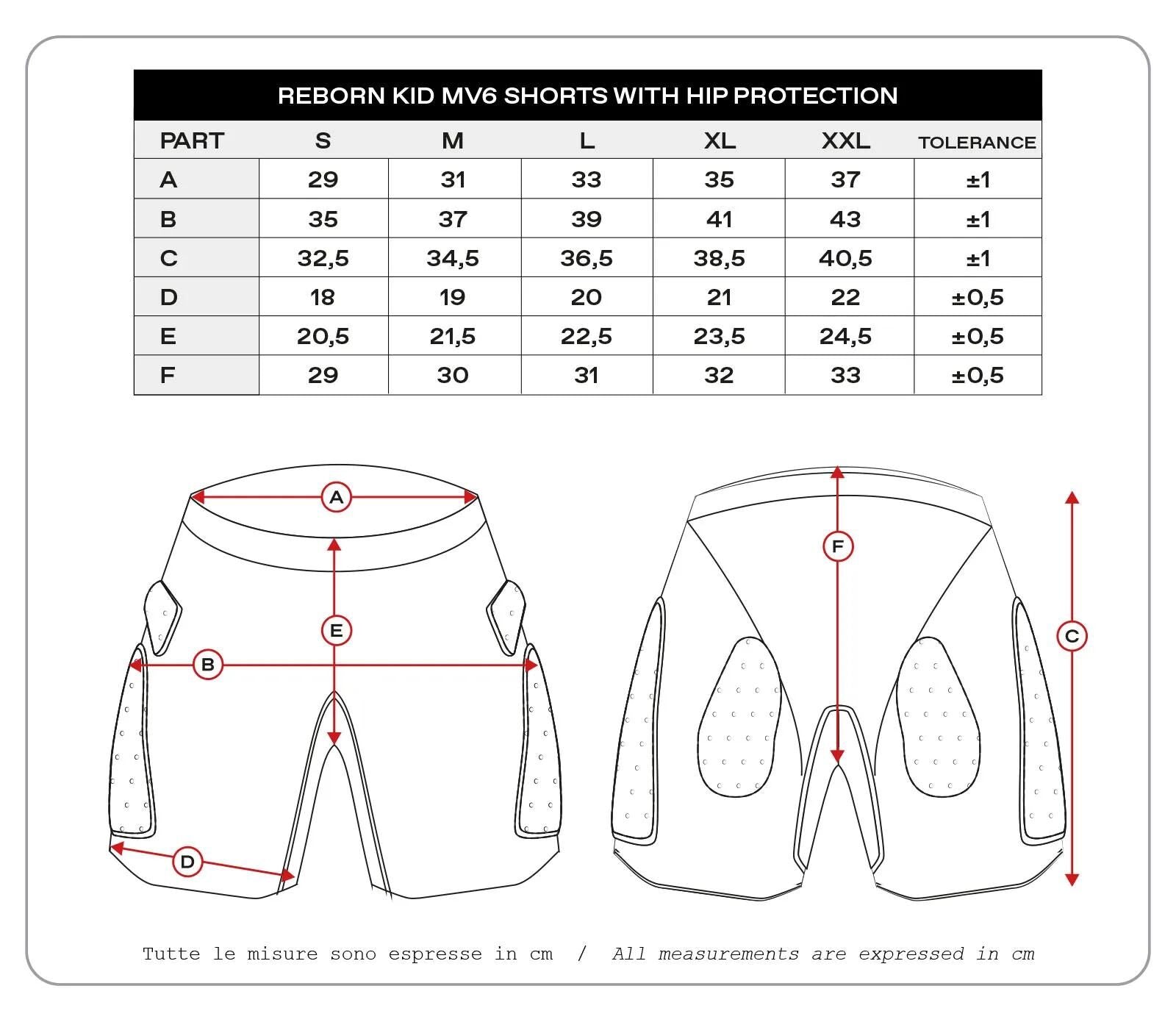 Ufo plast protektorenhose reborn mv6 children's protec. trouse reborn mv6 black gr. l