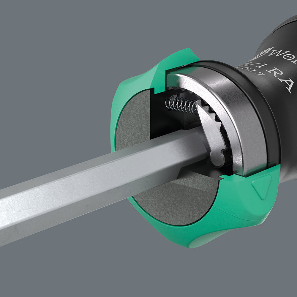 Wera kraftform kompakt 27 ra 1, 6‑delig bitset (zwart groen)