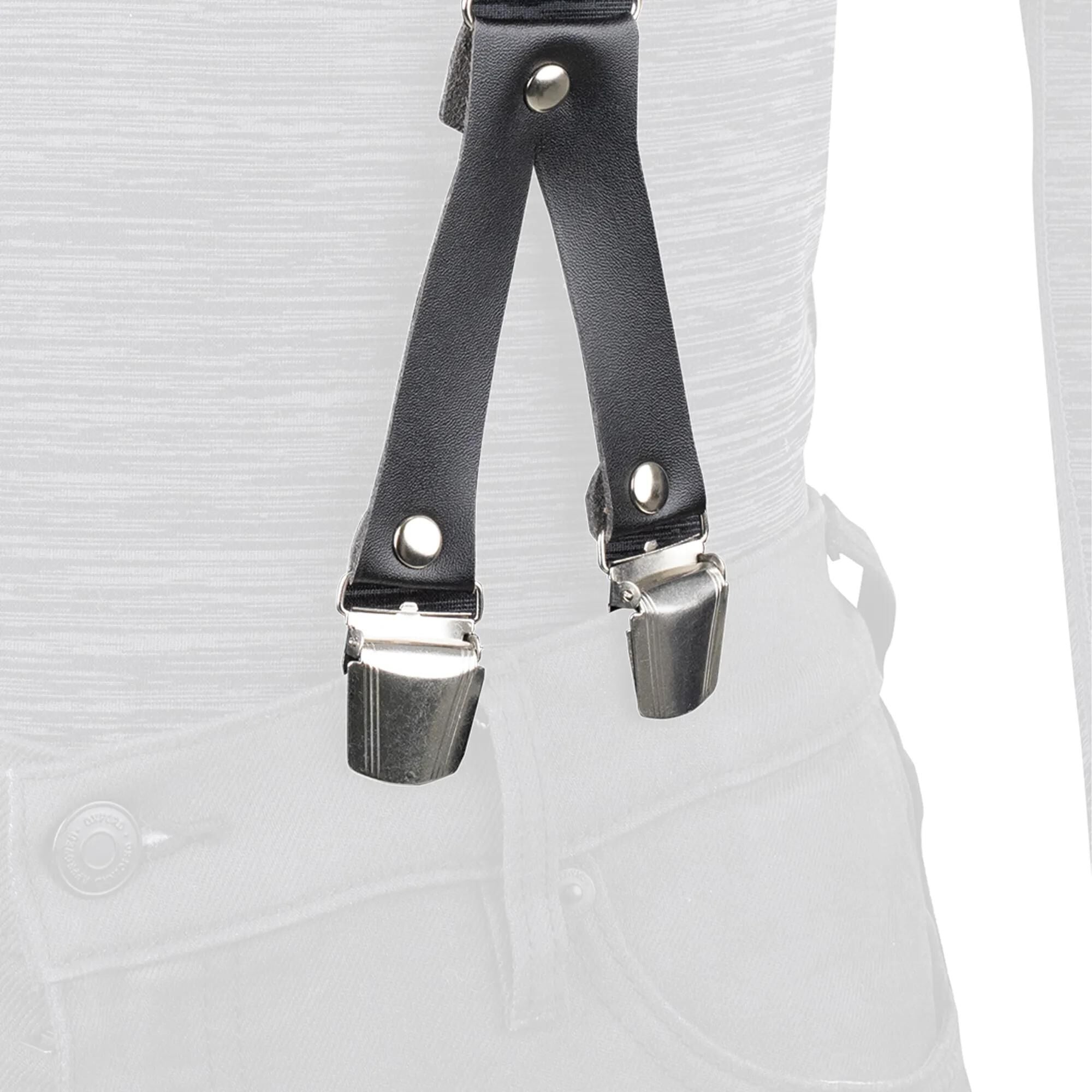 Oxford hosenträger trouser braces riggers chic black