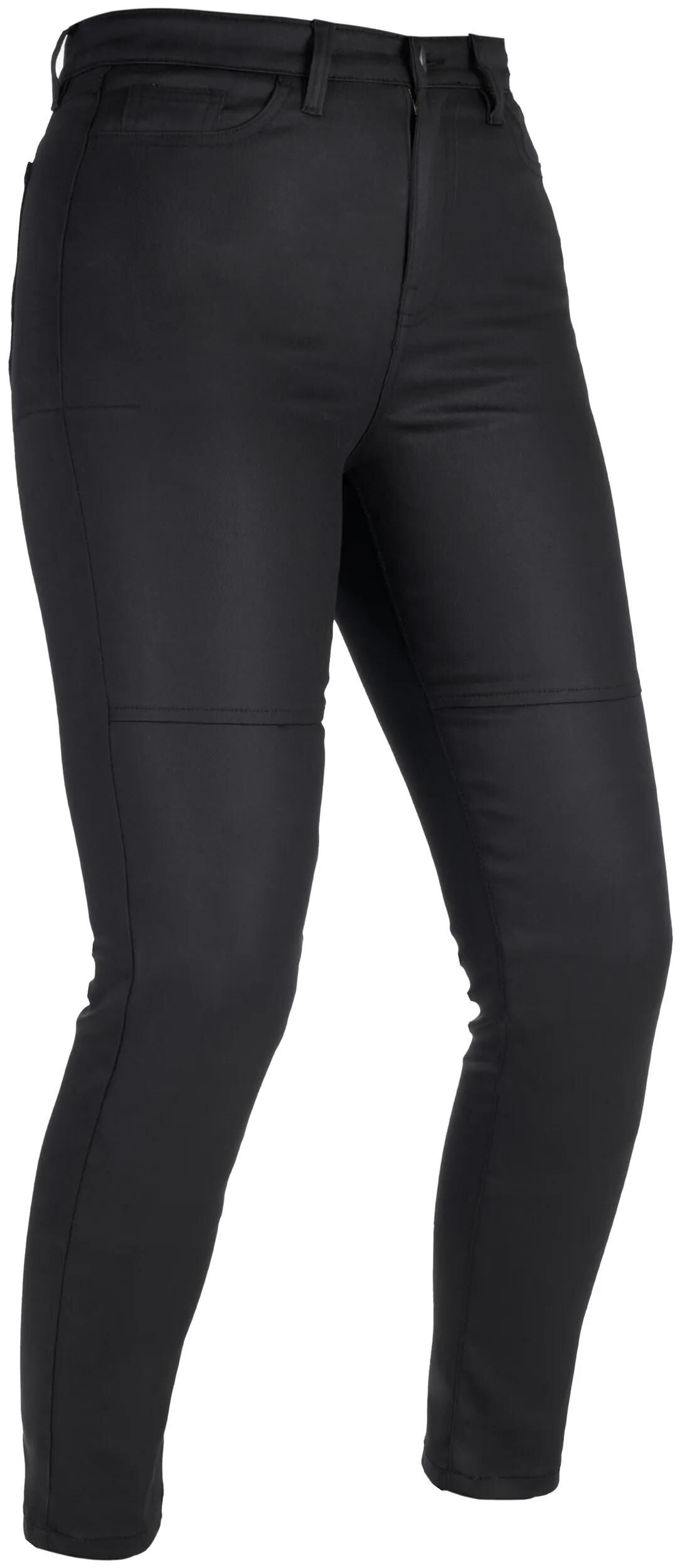 Oxford hose aa waxed jeggings trousers oa waxed ladies black long size 10