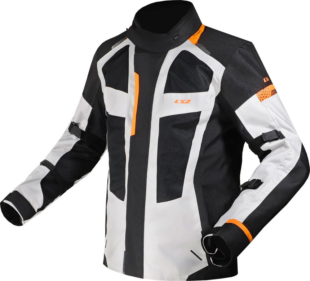Ls2 jas scout jacket scout man black gray orange xl
