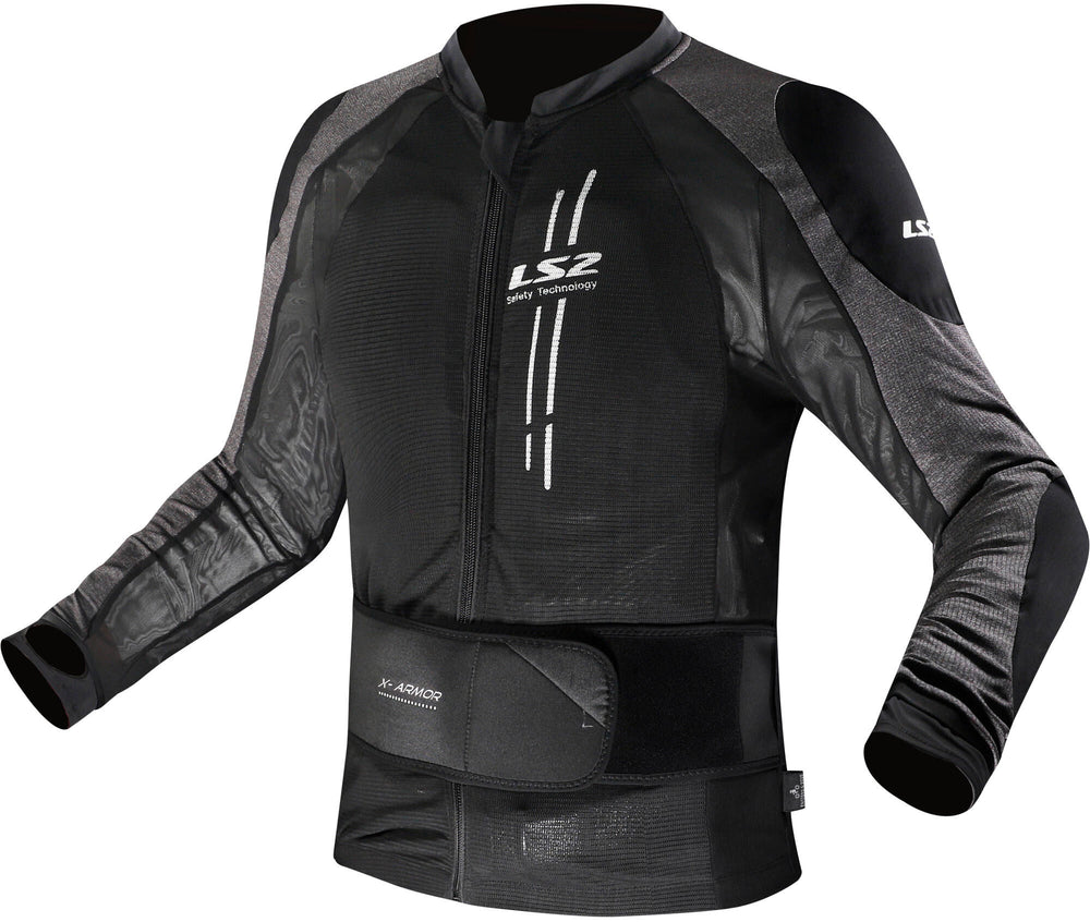 Ls2 jas x-armor jacket x-armor man black silver xs s