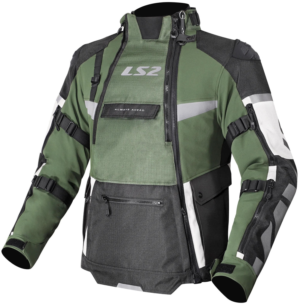 Ls2 jas x-master man jacket x-master men black green grey size xxl