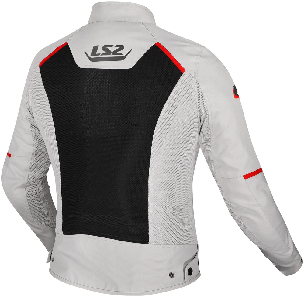 Ls2 jacke breeze lady jacket breeze ladies gray black red gr. s