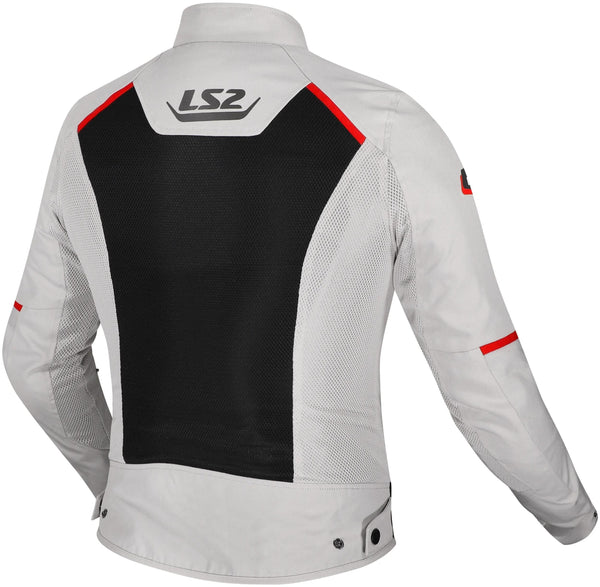 Ls2 jacke breeze lady jacket breeze ladies gray black red gr. s