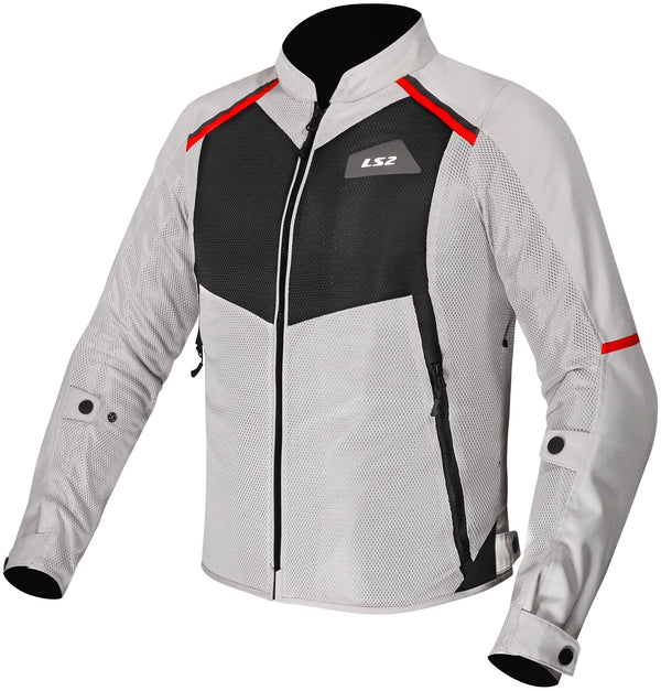 Ls2 jacke breeze man jacket breeze men gray black red gr. m