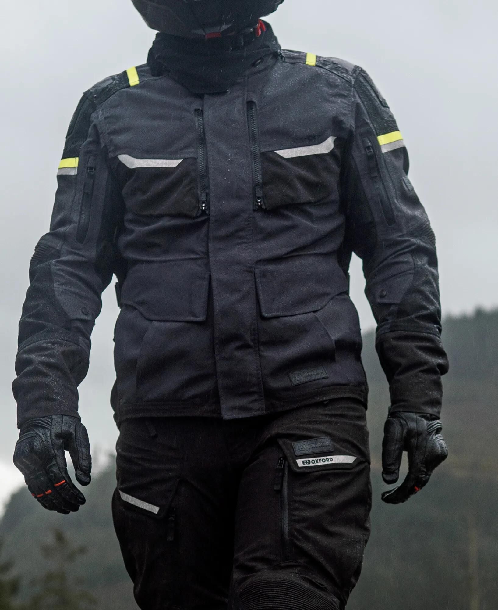 Oxford jacke stormland jacket stormland gray sw neon yellow gr. x