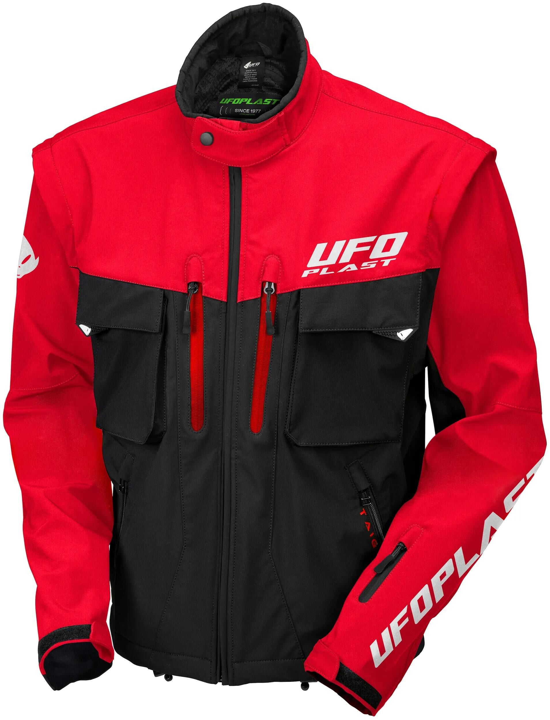 Ufo plast jacke taiga enduro jacket ufo black red gr. l
