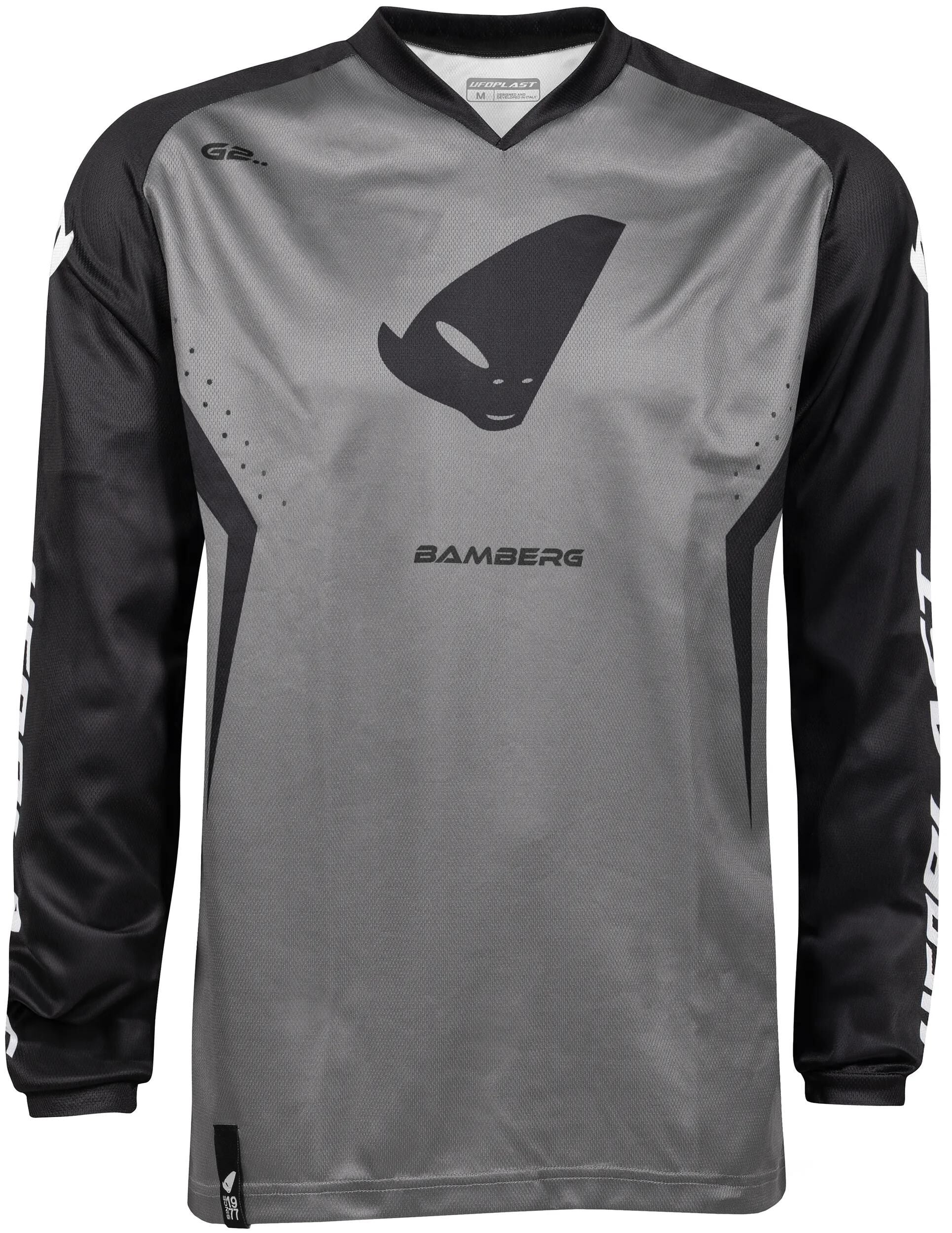 Ufo plast jersey mx bamberg mx jersey ufo bamberg black grey gr. l