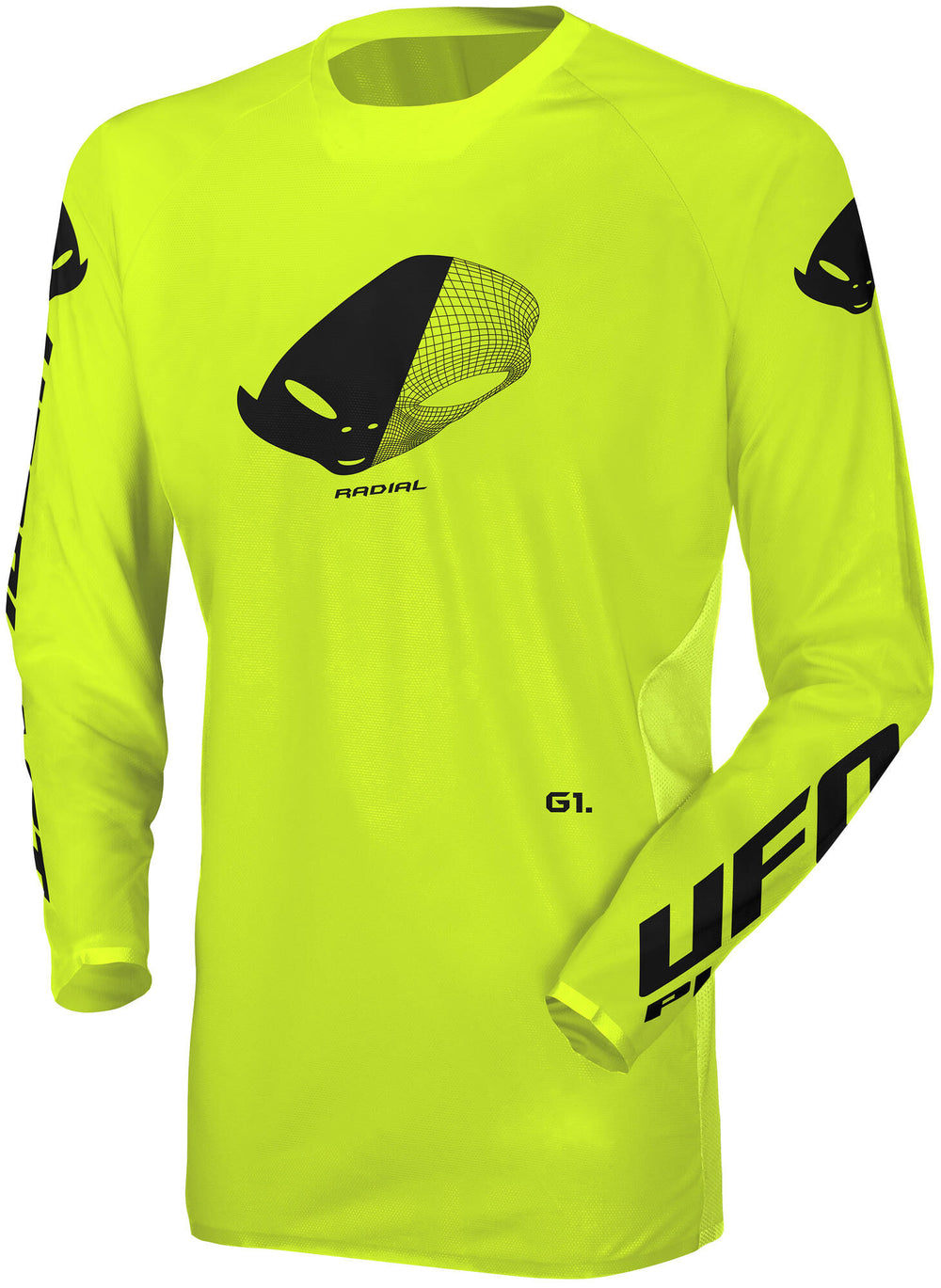 Ufo plast jersey mx radial mx jersey ufo radial neon yellow gr. m