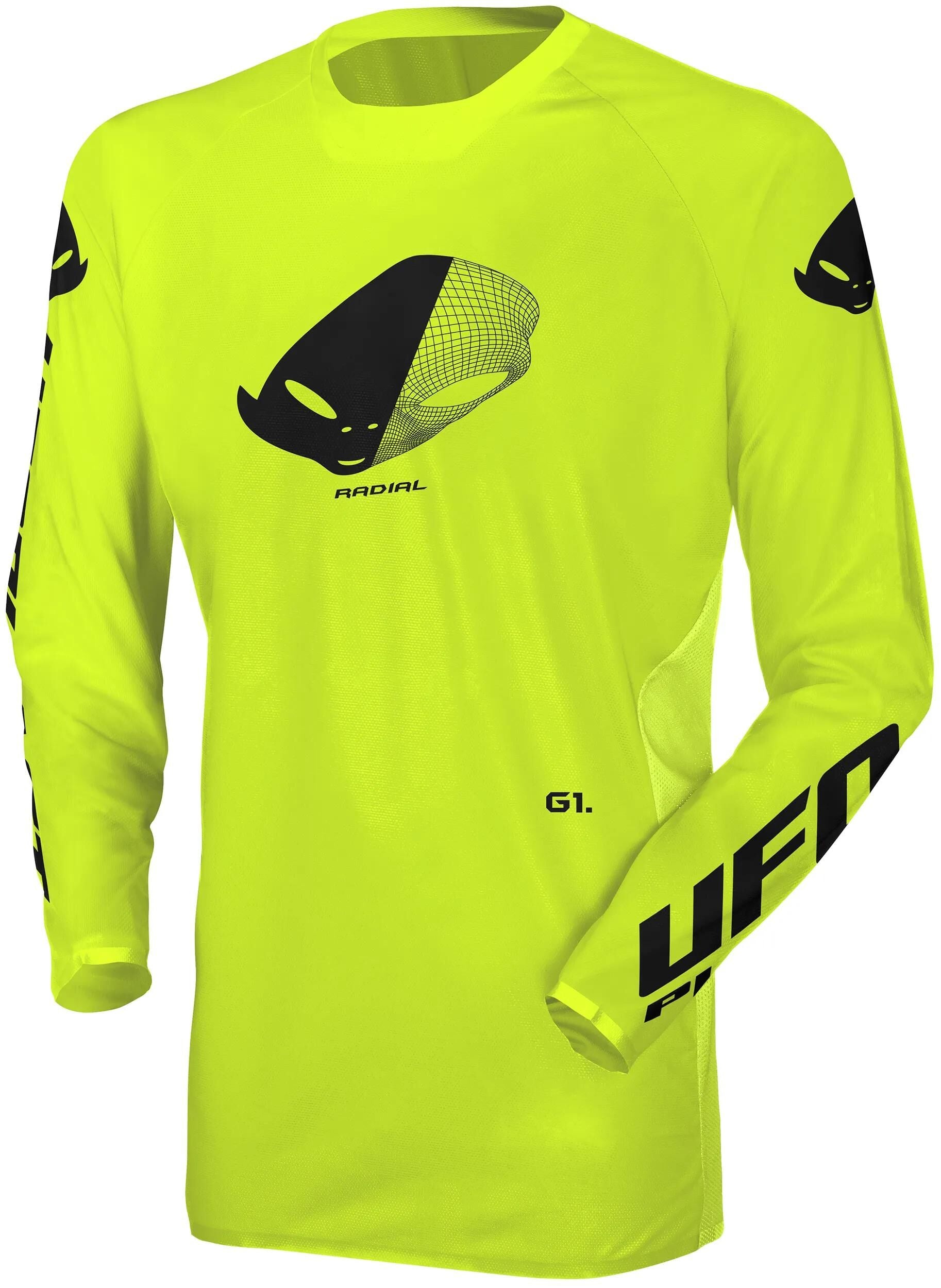 Ufo plast jersey mx radial mx jersey ufo radial neon yellow gr. xl