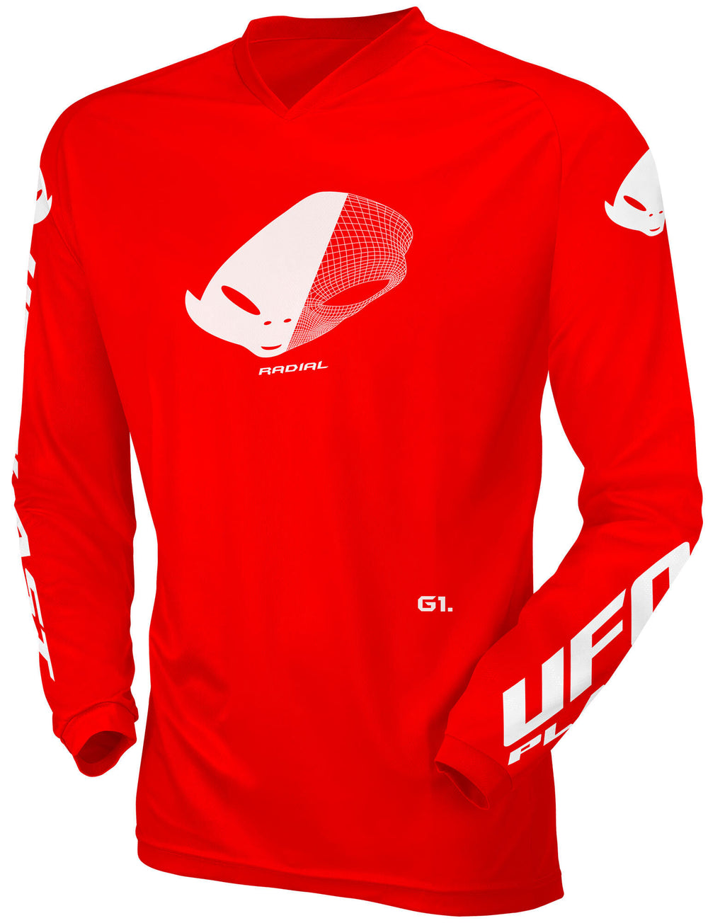 Ufo plast jersey mx radial children's jersey ufo rad red gr. xxxxxs