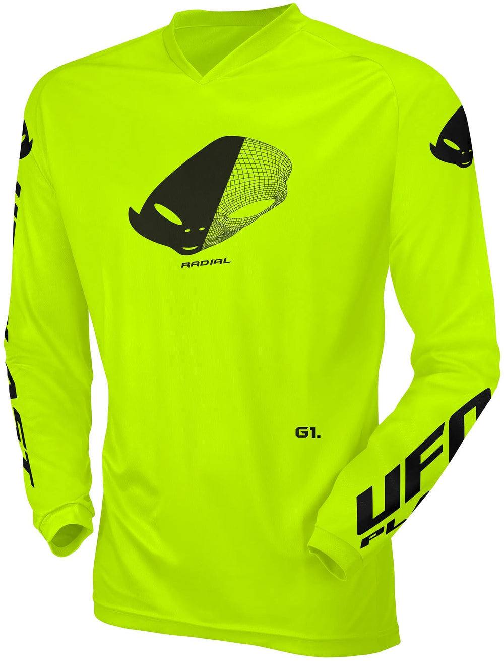 Ufo plast jersey mx radial children's jersey ufo rad neon yellow gr. xxxxxs