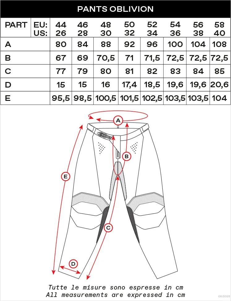 Ufo plast hose mx oblivion mx trousers ufo oblivion red white size 52