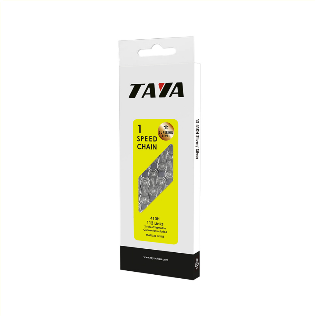 Taya ketting 410h 1 2x1 8, zwart