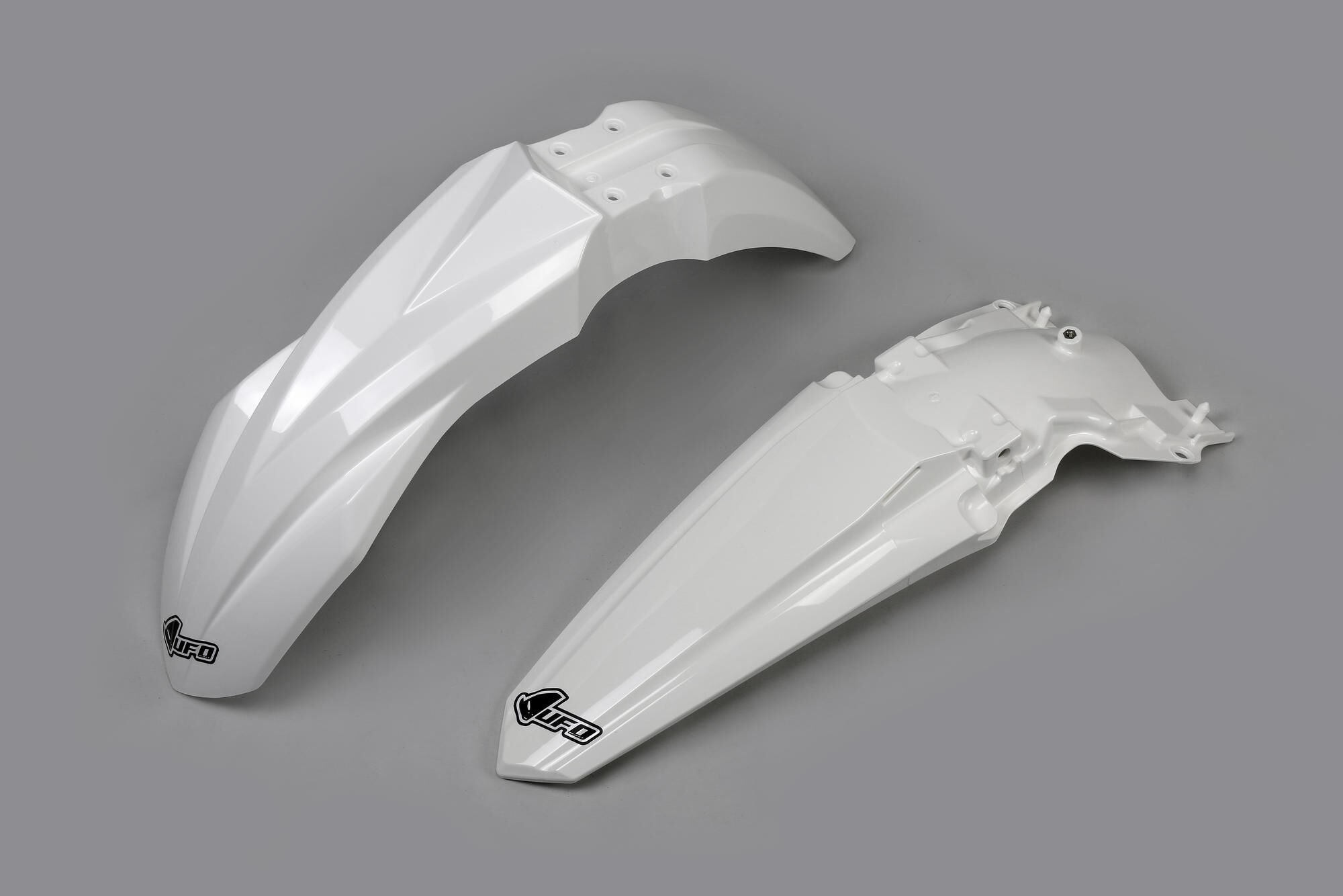 Ufo plast kotflügelsatz mudguard set ufo kawasaki white