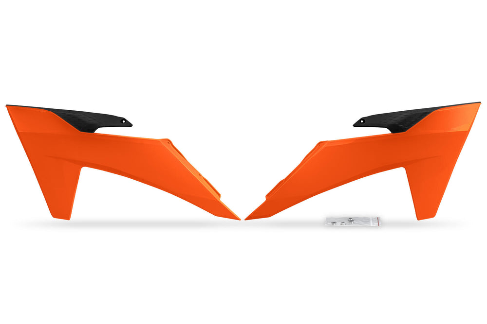 Ufo plast kühlerabdeckung radiator covers ufo ktm orange