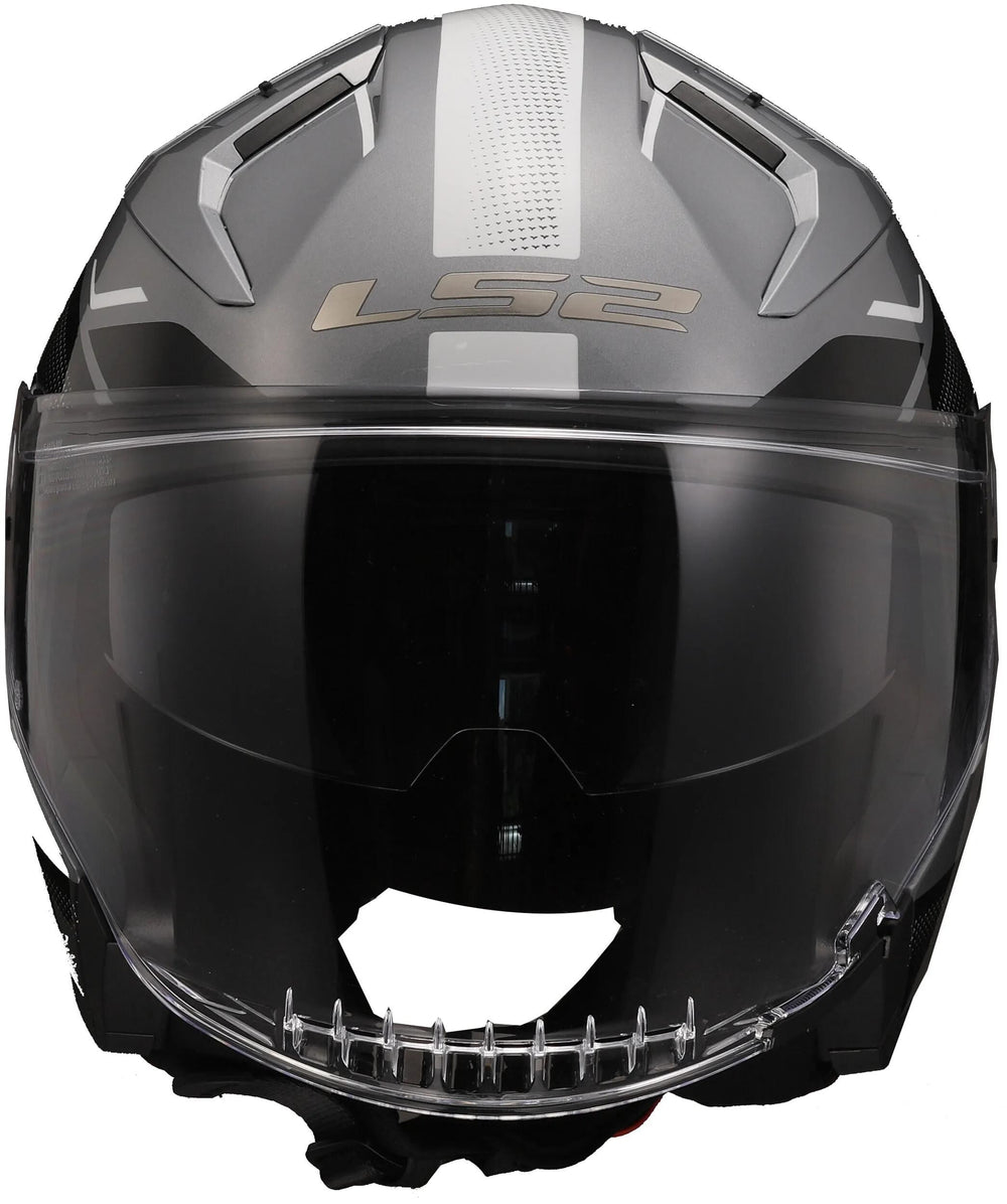 Ls2 jethelm of603 infinity ii veyron helmet infinity ii gray white gr. xs