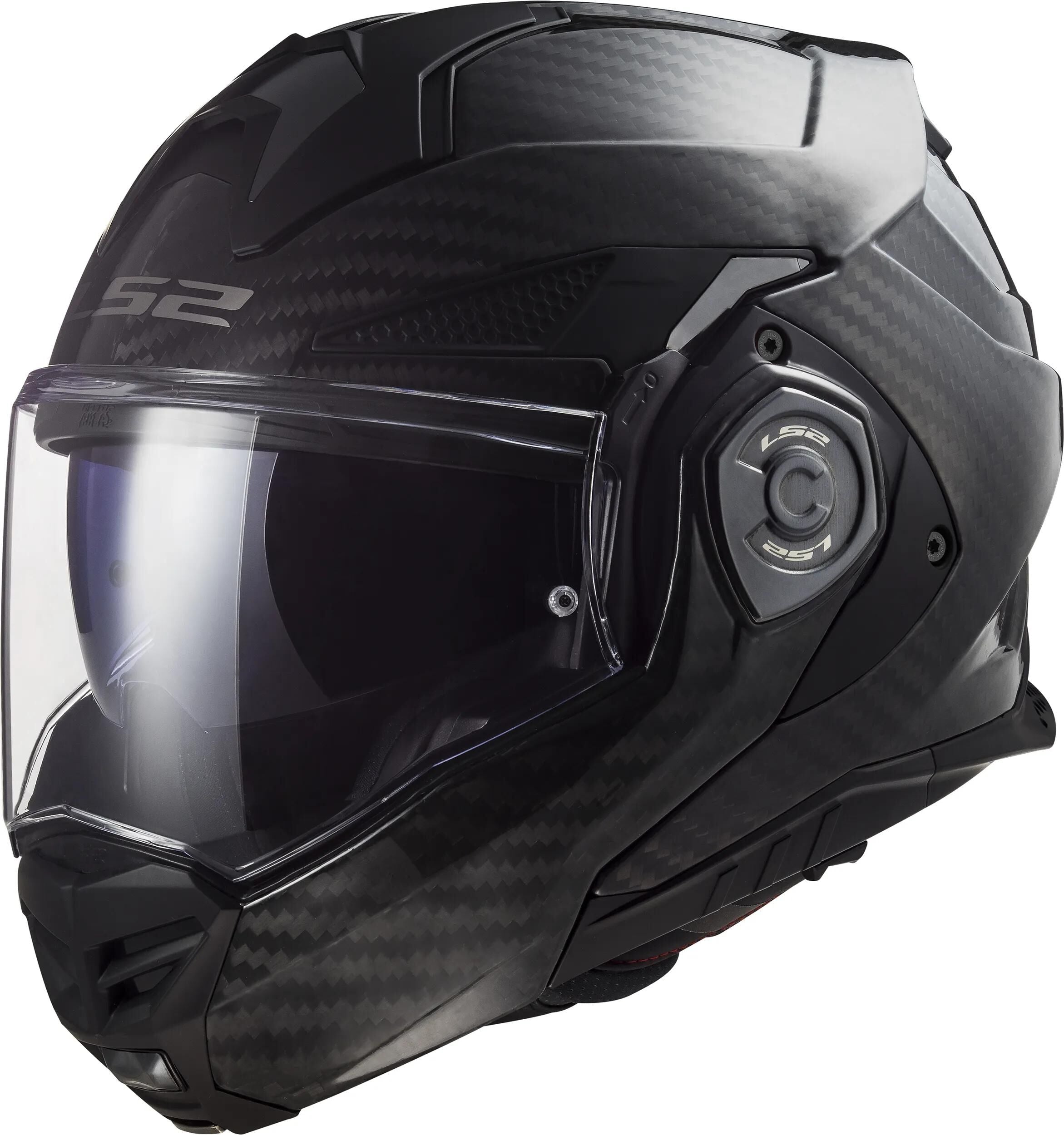 Ls2 opklaphelm ff901 advant x carbon solid helmet advant x carbo black gr. xs