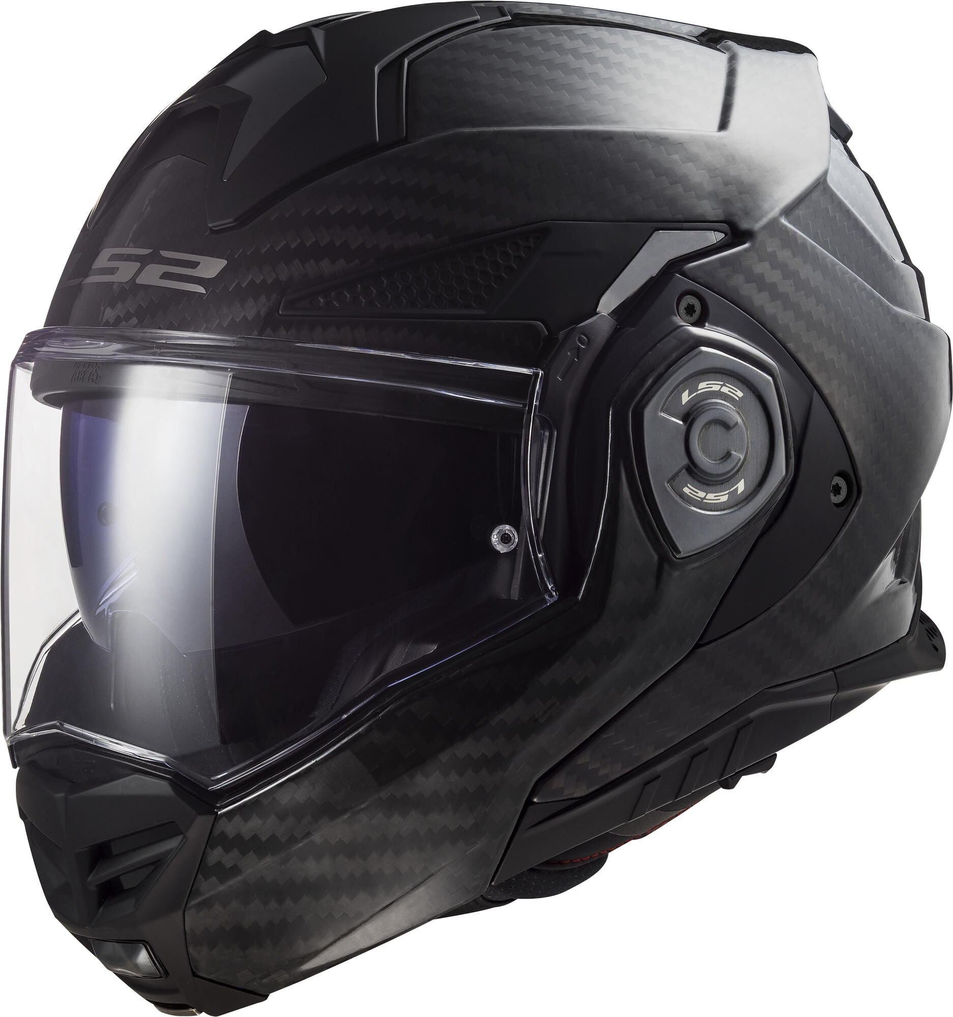 Ls2 opklaphelm ff901 advant x carbon solid helmet advant x carbo black gr. s