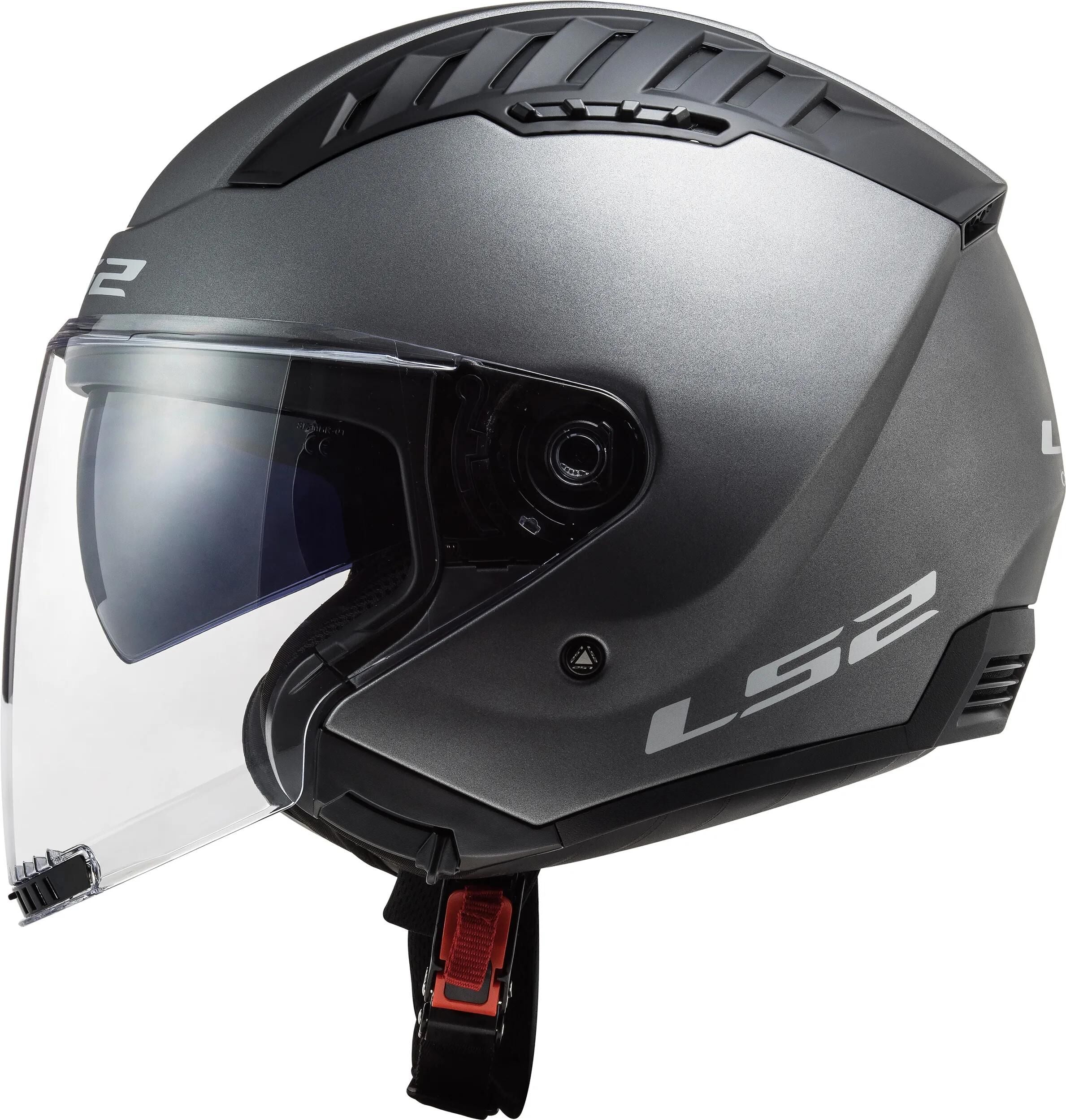 Ls2 jethelm of600 copter ii solid helmet copter ii soli titanium matt gr. m