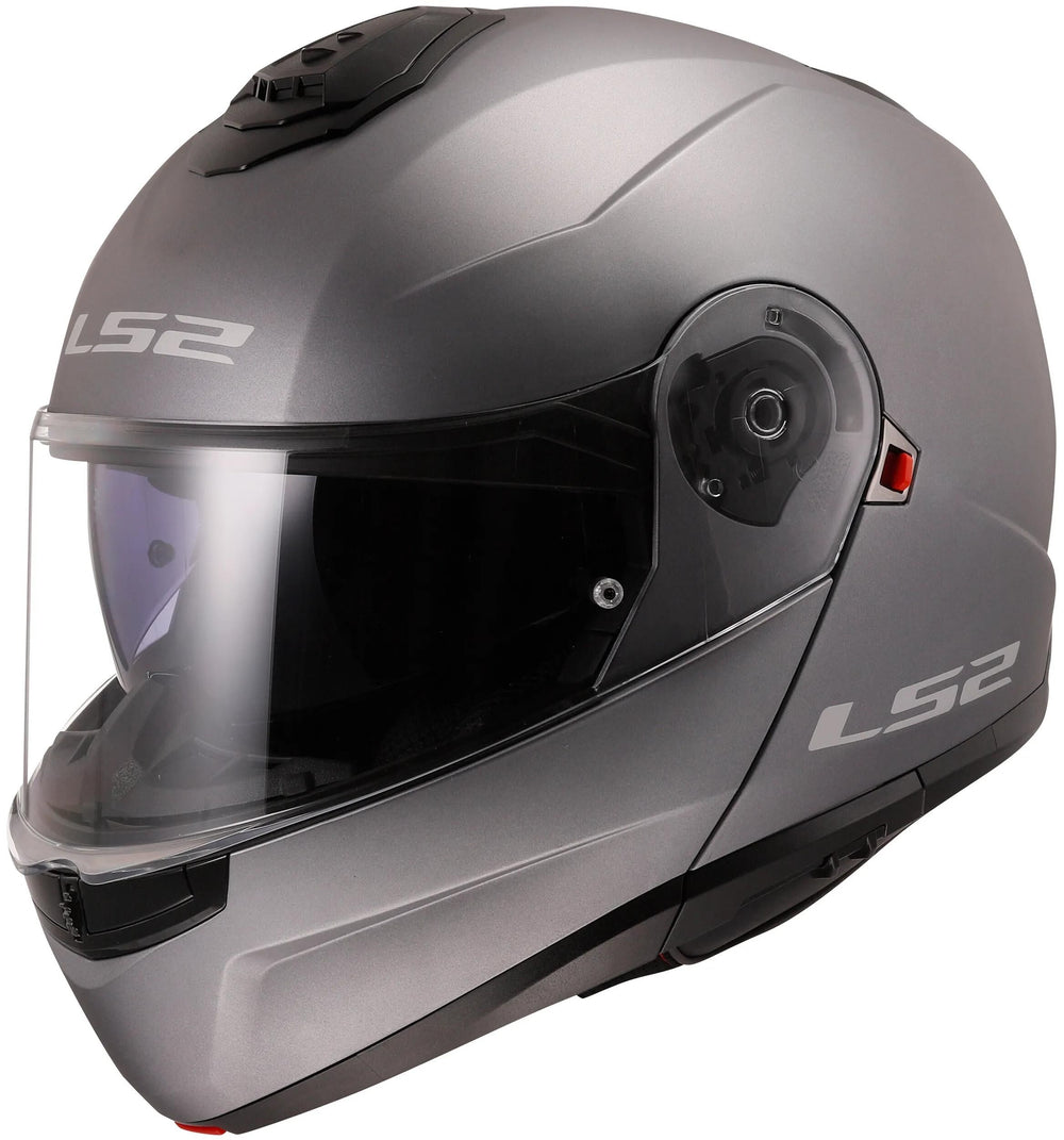 Ls2 opklaphelm ff908 strobe ii solid helmet strobe ii ff90 solid ti matt gr. s