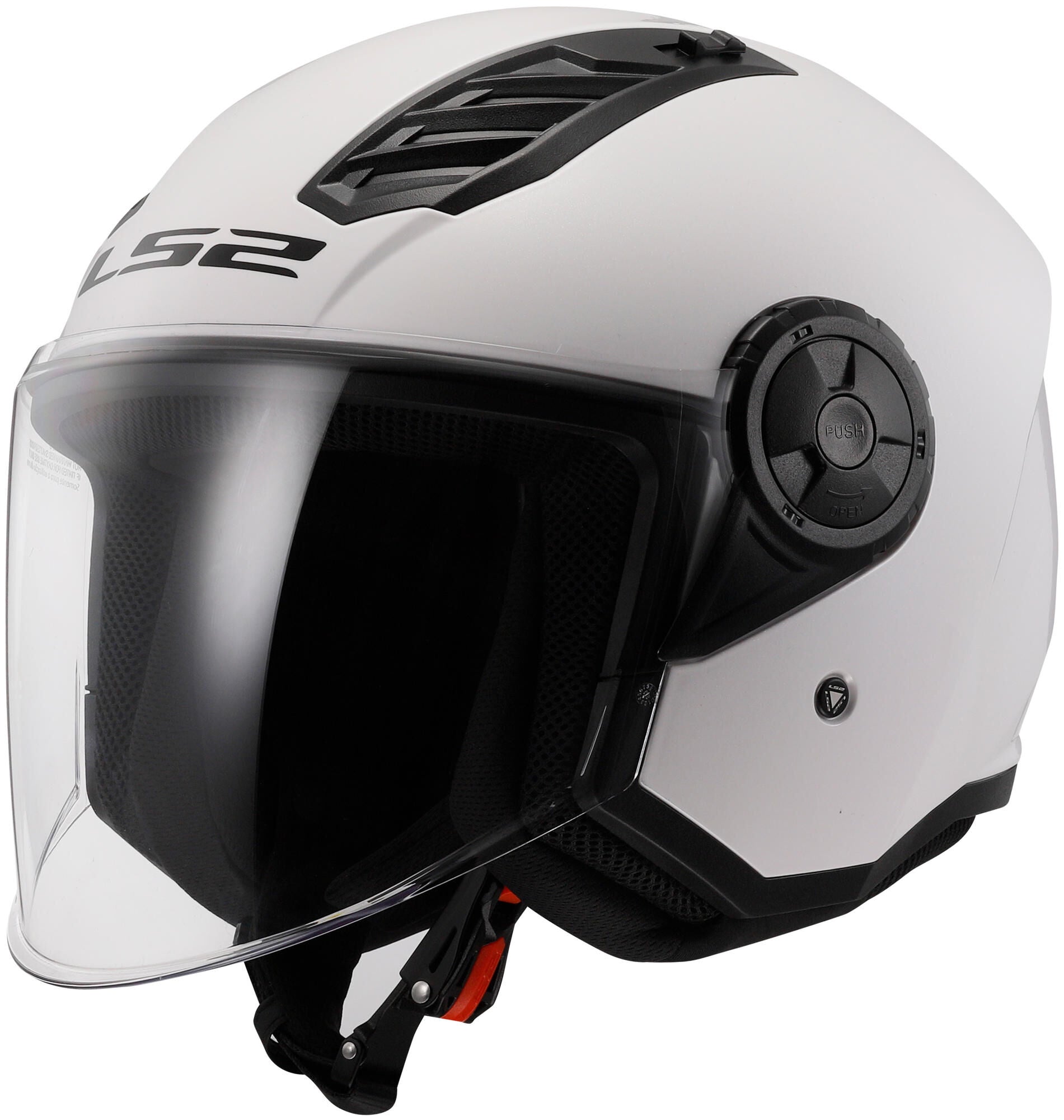 Ls2 jethelm of616 airflow ii solid helmet airflow ii of6 solid white gr. m