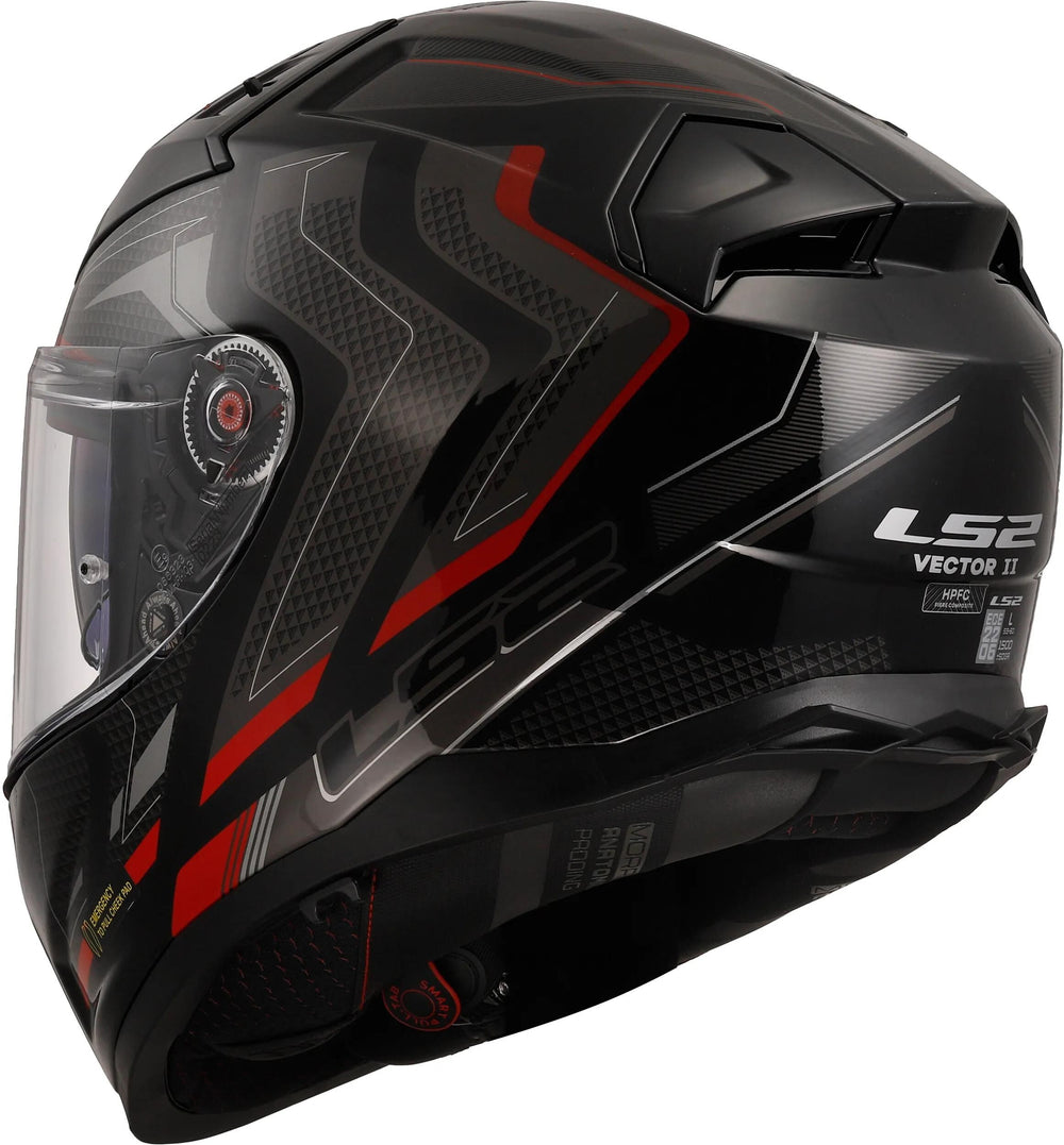 Ls2 integralhelm ff811 vector ii alizer helmet ff811 vector i alizer black red gr. s