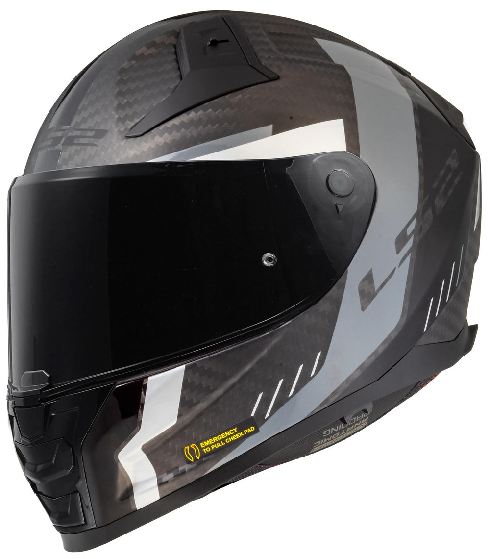 Ls2 integralhelm ff811 vector ii carbon grid helmet ff811 vector i c grid m. sw gr gr. s